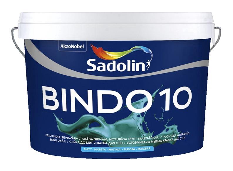 Dažai Sadolin Bindo 10 BW. balti. 2.5 l