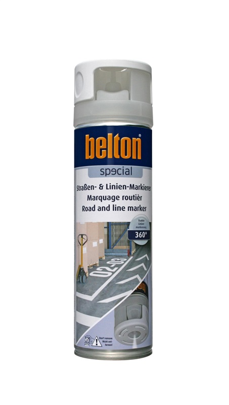 Aerozoliniai kelių dažai Belton. balti. 500 ml