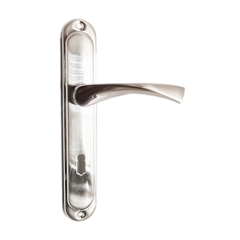 DOOR HANDLE A01-32 OUTDOOR 72MM/R MAT NI