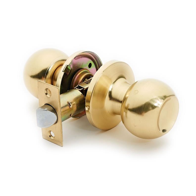 DOOR KNOB LOCK 607 SB MAT BRASS