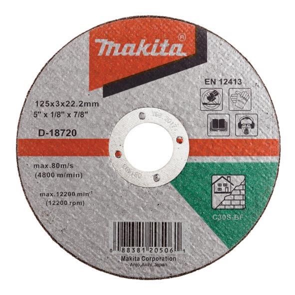 CUTTING DISC 125X3 C30S STONE MAKITA