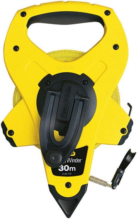 Stanley FiberGlass Power Winder Tape Measure 30m