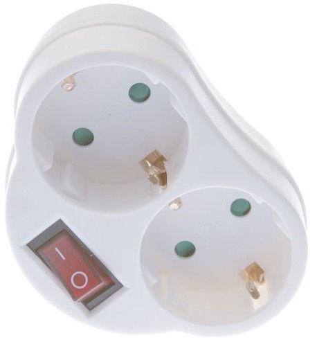 2WAY PLUG SOCKET WITH SWITCH KF-ZB-01/02