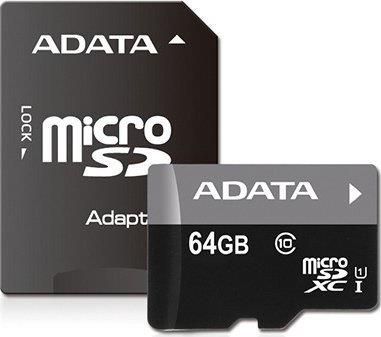 CARD MEM MICROSDXC 64GB C10 ADATA PRM