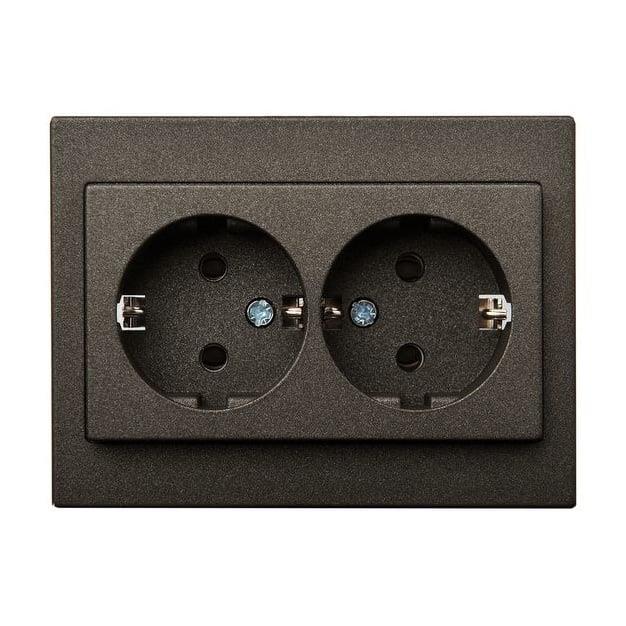 2-WAY SOCKET WITH EARTHING