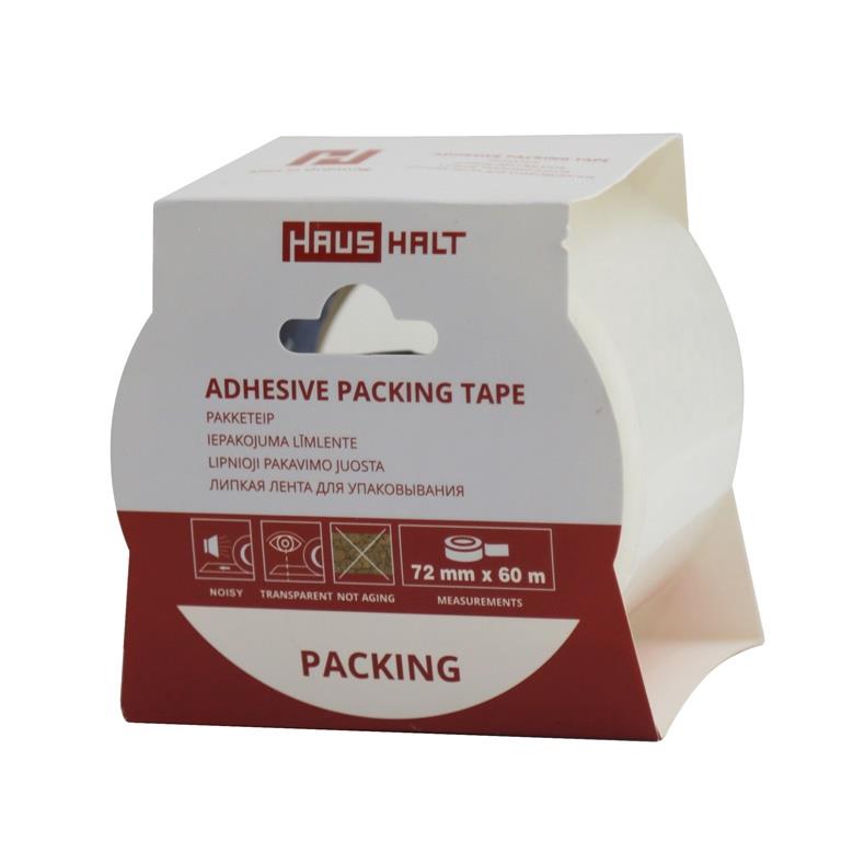 ADHESIVE PACKING TAPE HAUSHALT 72MM 60M