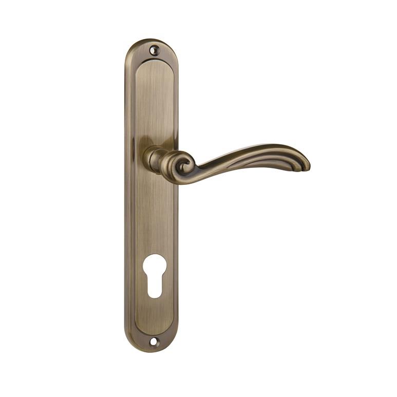 ZO85P DOOR HANDLE ORION AGED BRASS