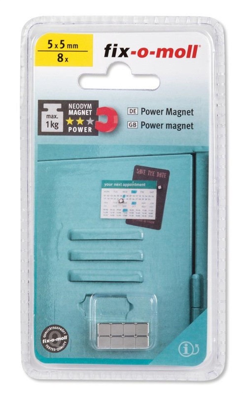 Magnetai Fix-O-Moll 3562805. 5 x 5 mm. 8 vnt.