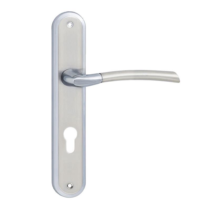 DOOR HANDLE ZORBA 72MM CHROME/MAT CHROME