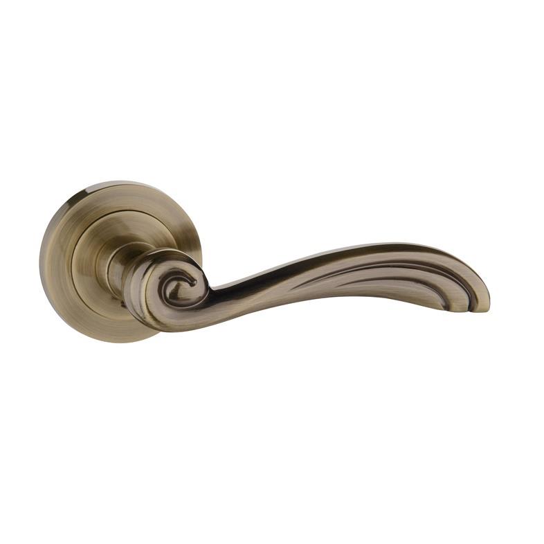 DOOR HANDLE ORION AGED BRASS