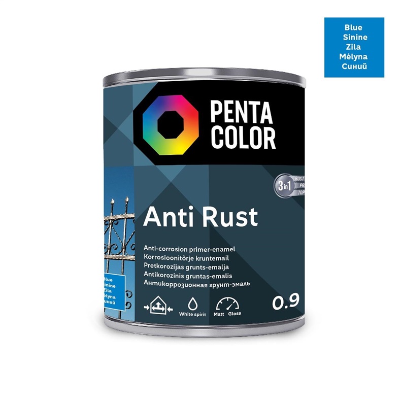 ANTICOR PAINT ANTI-RUST BLUE 0.9L