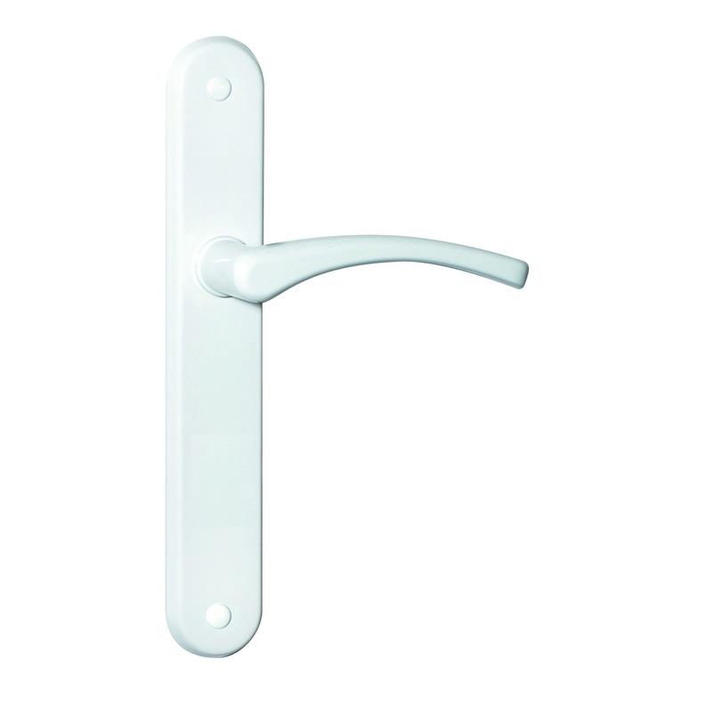 DOOR HANDLE WITH PLATE EVA WHITE