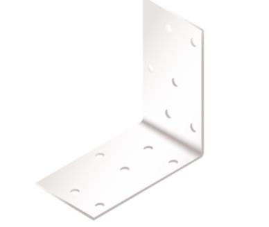 ANGLE BRACKET 60X60X40X2.0 WHITE