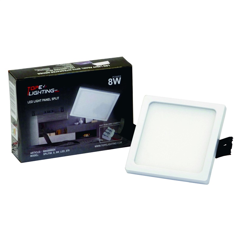 LED PANEL SPLIT SQ 8W NW IP44 640LM