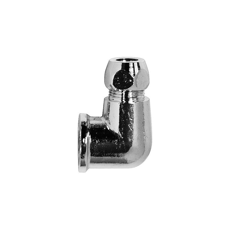 CHROME PLATED ELBOW 3/8X3/8 WITH INNER