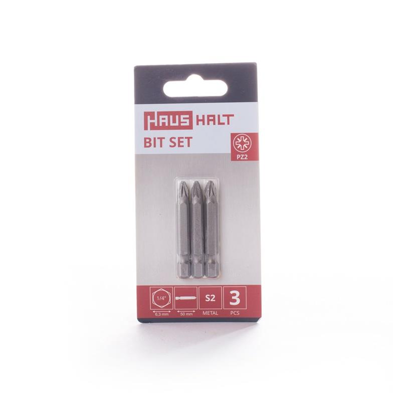 SCREWDRIVER BIT PZ2X50MM 3PCS