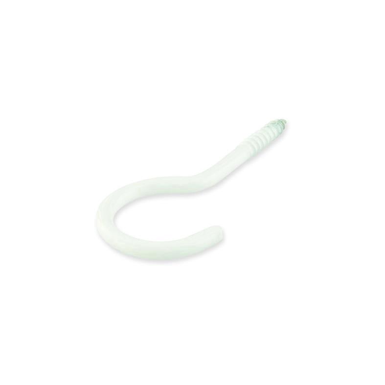 BENDED HOOK 30X2.6X11X6 WHITE/ 4PCS