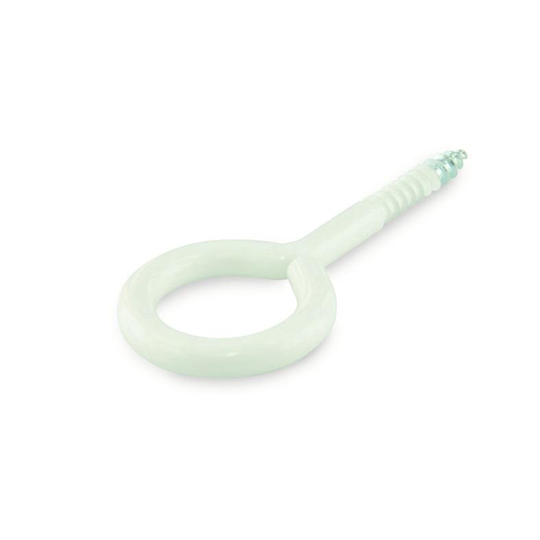 EYE SCREW 30X12X3.8X18 WHITE/ 4PCS