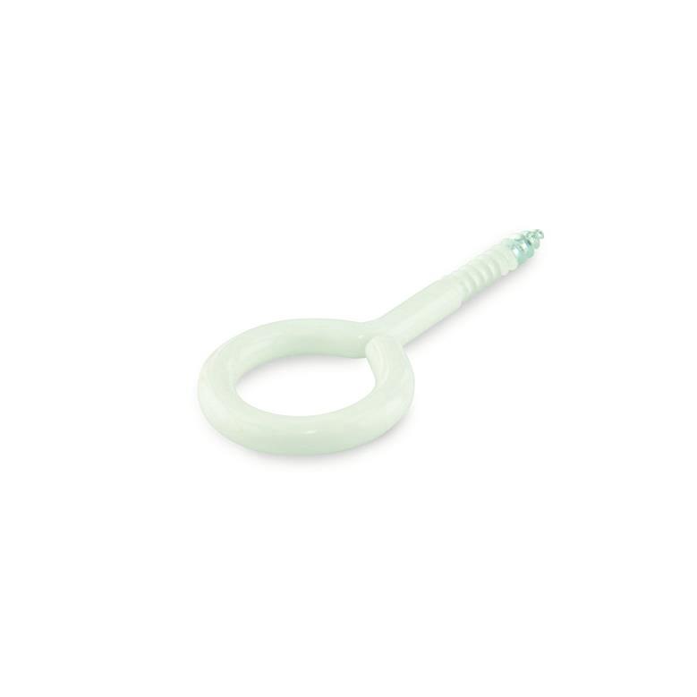 EYE SCREW 10X5X2.7X6 WHITE/ 6PCS