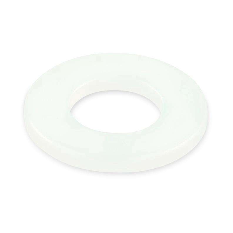 WASHER M 3 PLASTIC WHITE DIN125/40PCS