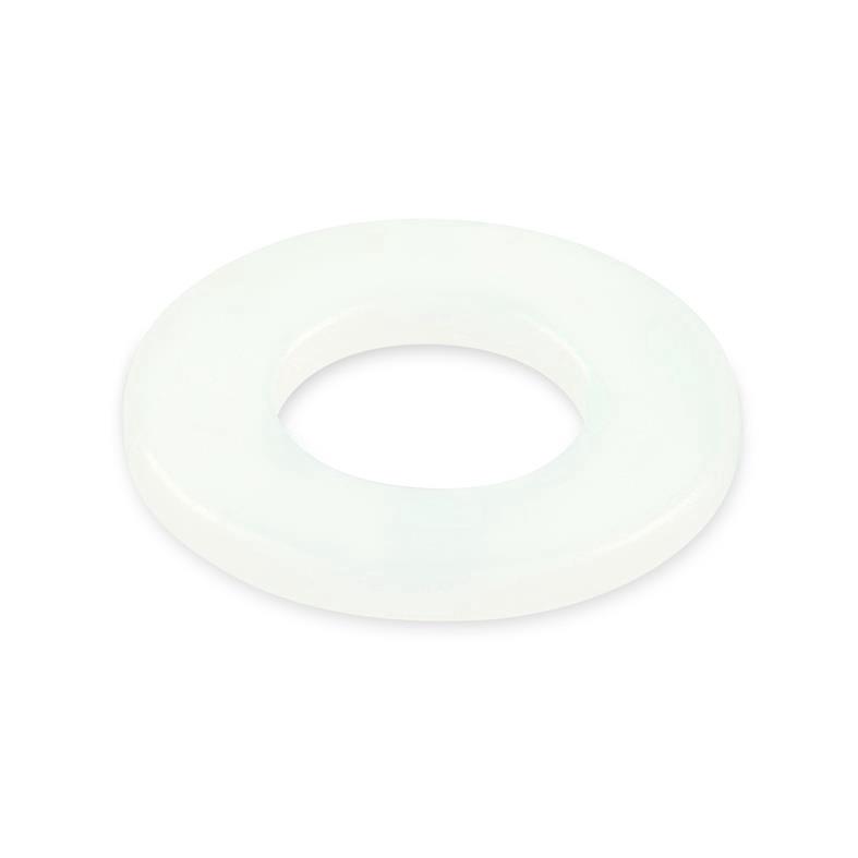 WASHER M 8 PLASTIC WHITE DIN125/10PCS