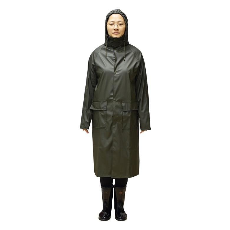 RAIN COAT PU LONG WJ1U00G SIZE L