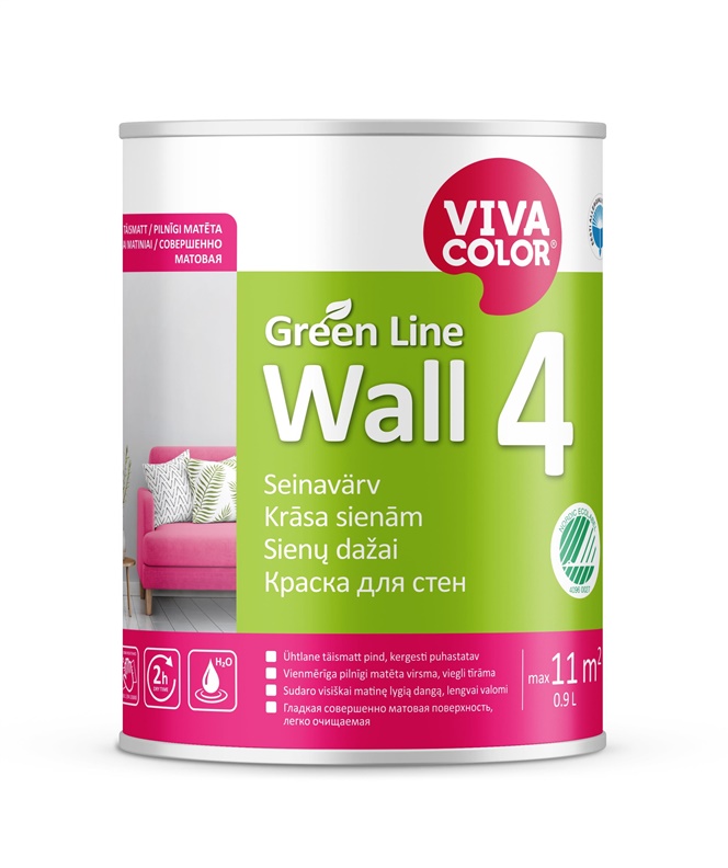 PAINTGREEN LINE WALL 4 A 0.9L