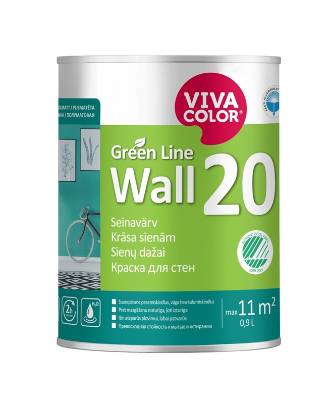 PAINT GREEN LINE WALL 20 A 0.9L