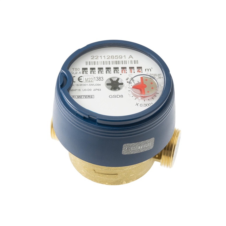 COLD WATER METER DN15 8CM 2.5M3/H R100