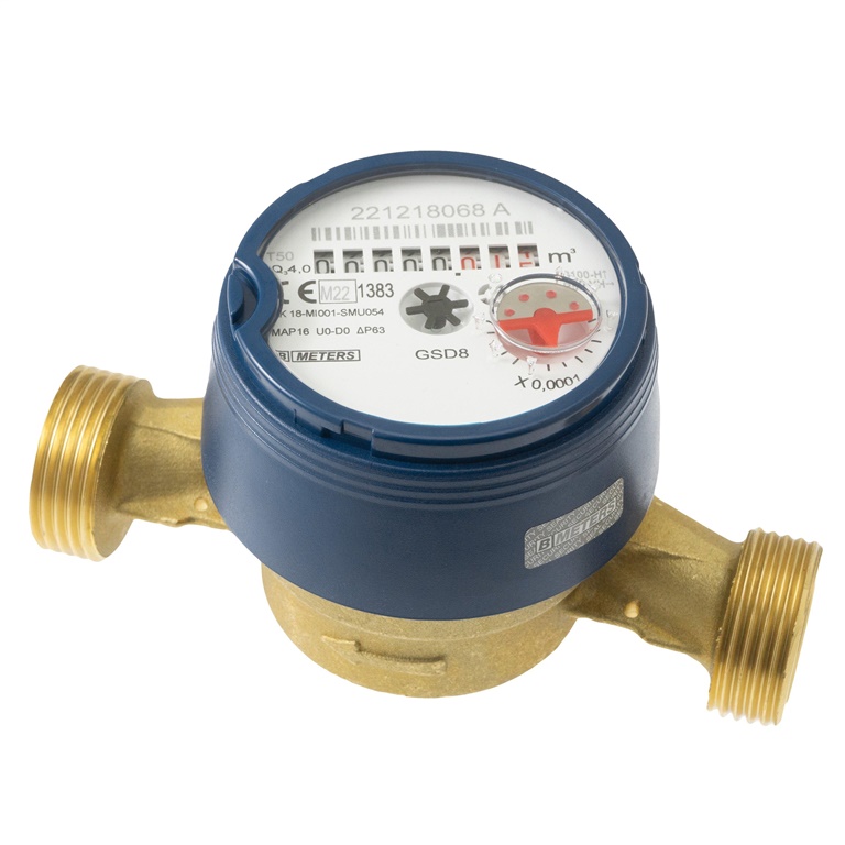 COLD WATER METER DN20 13CM 4M3/H R100