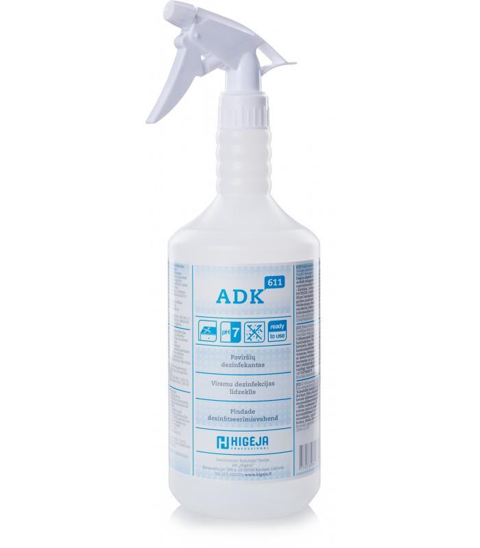 Paviršių dezinfekantas ADK-611. 1 l