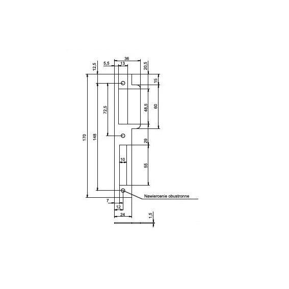 Staktos plokštelė Lob RP851P. cinkuota