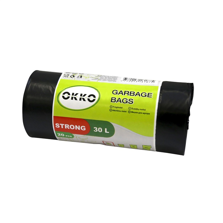 GARBAGE BAGS OKKO STRONG 30L 20PCS