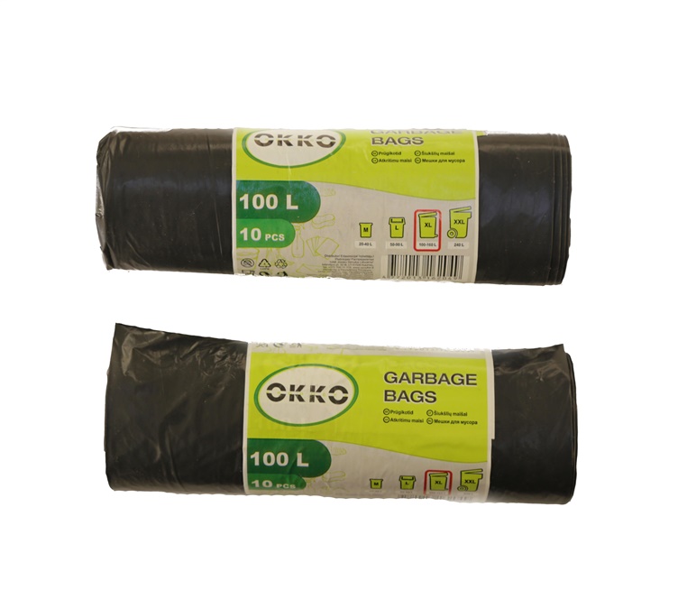 GARBAGE BAGS OKKO 100L 10PCS