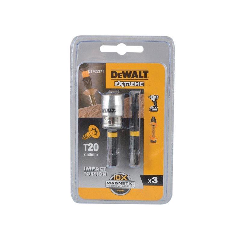 Atsuktuvų antgaliai Dewalt T20. 2 vnt.