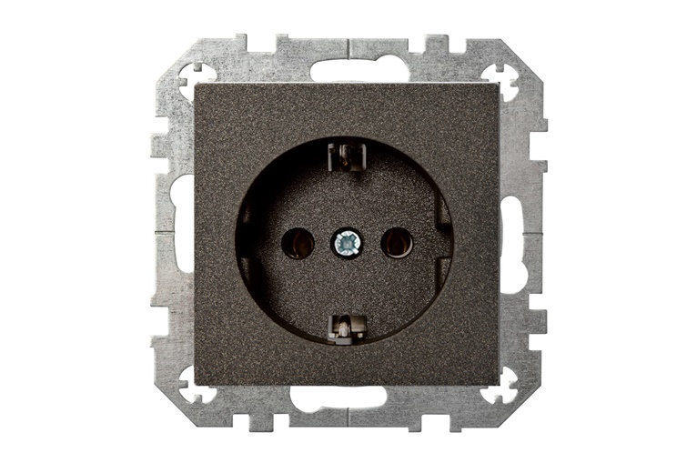 SOCKET OUTLET ĮKL16-204-01 EPSILON BLACK