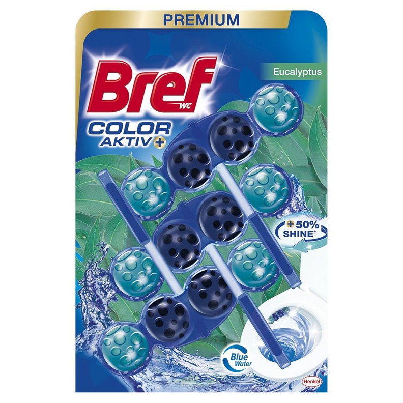 BREF WC BLUE ACTIVE 3X50G EUCALYPTUS