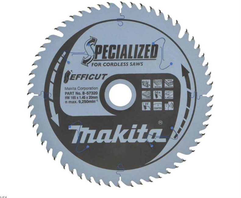 Medienos pjovimo diskas Makita B-57320. 165 x 20 x 1.45 mm