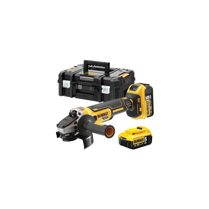 Akumulatora leņķa slīpmašīna Dewalt DCG405P2-QW. 18 V