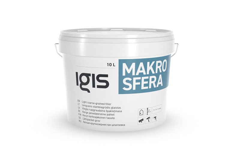 HARD-GRAINED GLAZE MAKROSFERA 10 L