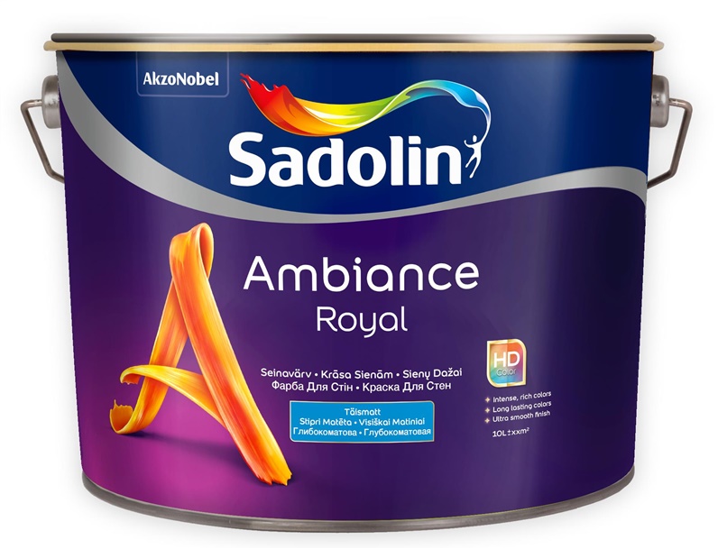 Dažai SADOLIN AMBIANCE ROYAL BW. 10 l