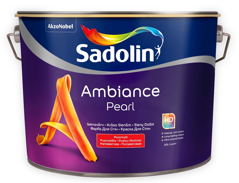 Dažai SADOLIN AMBIANCE PEARL BW 10 l