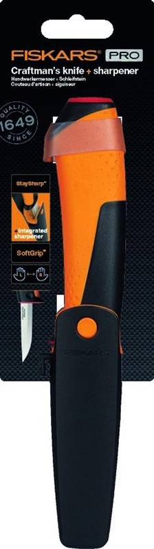 FISKARS CRAFTSMANS KNIFE WITH SHARPENER