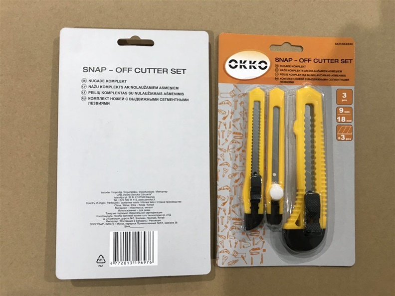 SNAP-OFF CUTTER SET 3 PCS.