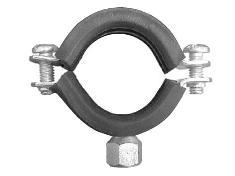 PIPE CLAMP 1½ (48MM) WITH RUBBER 2 PCS