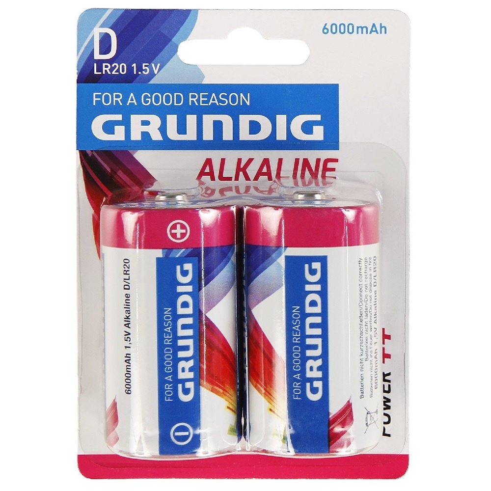 Baterija Grundig Alkaline D 2gb