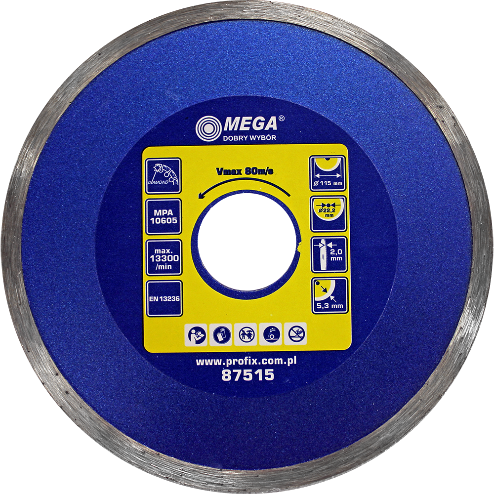 Dimanta disks BCN 115x22mm flīzēm Mega