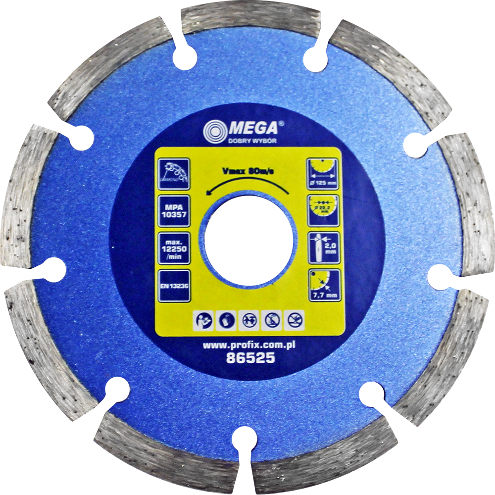 Dimanta disks BSG 125x22mm betonam Mega