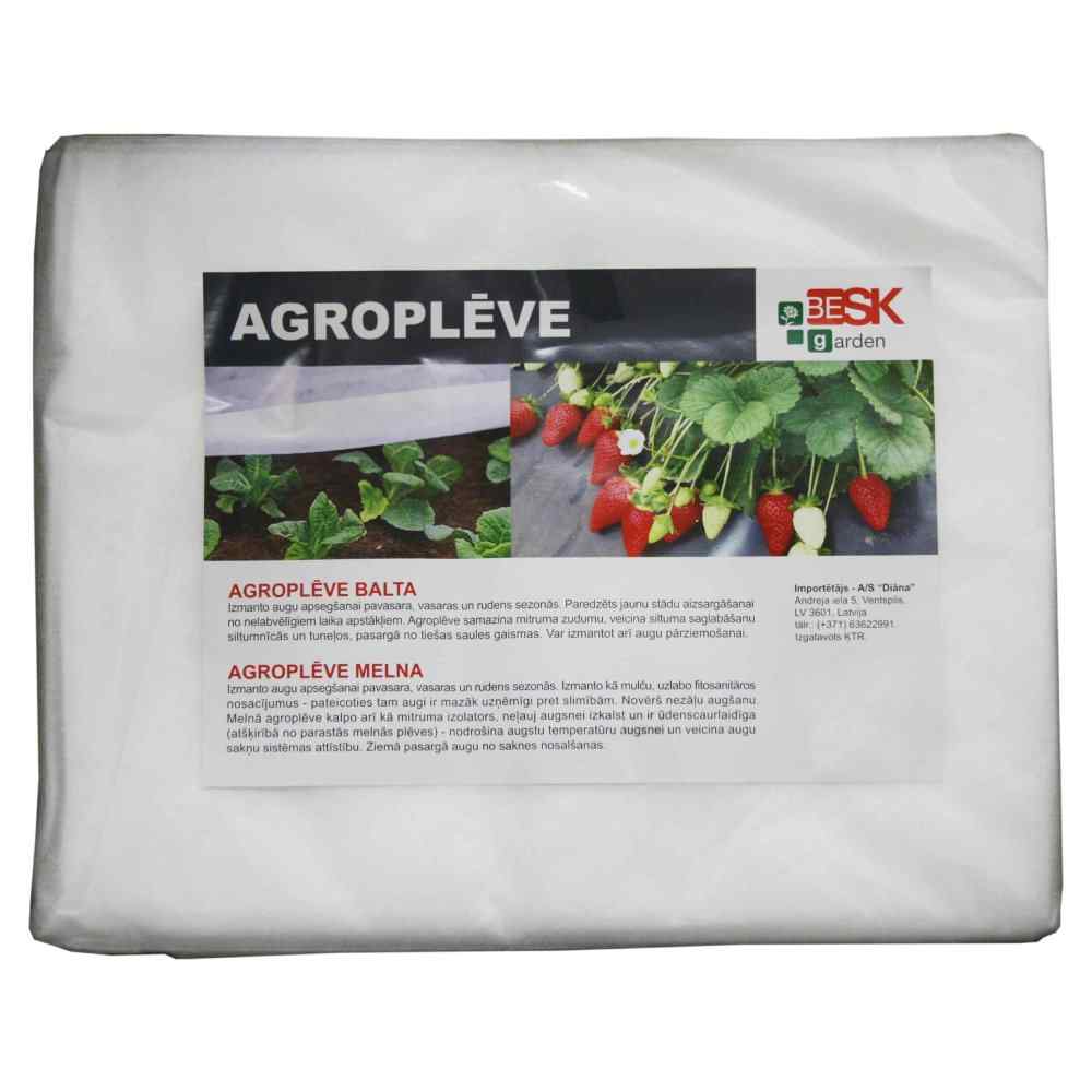 Agroplēve 1.6mx5m 17g/m2 balts